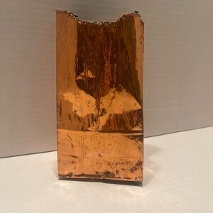MCM Bronze Califonia paper bag vase